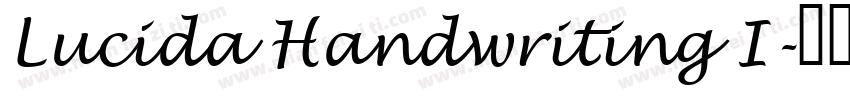 Lucida Handwriting I字体转换